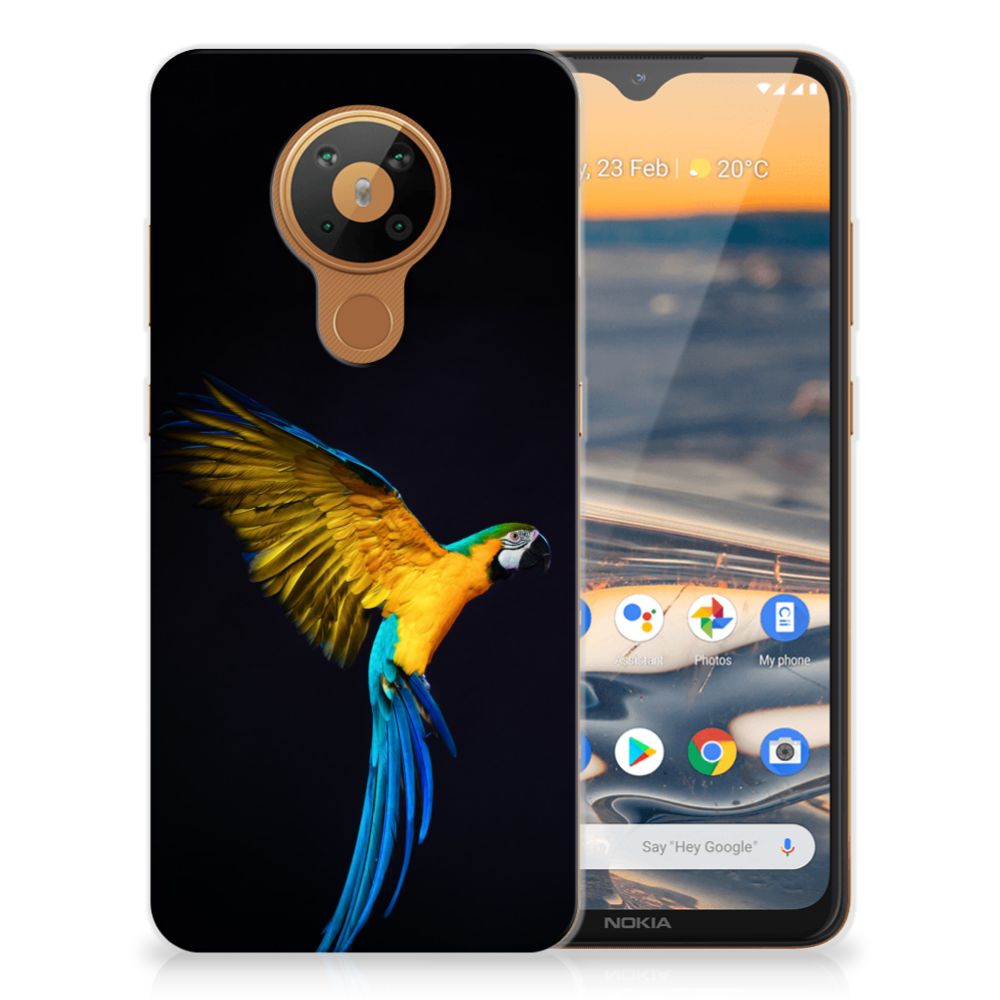 Nokia 5.3 TPU Hoesje Papegaai