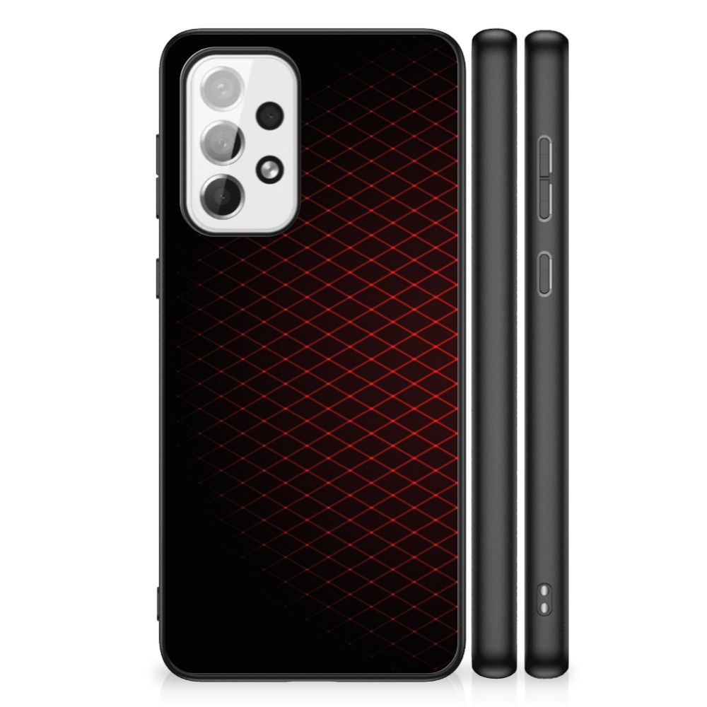 Samsung Galaxy A73 Back Case Geruit Rood B2C Telecom
