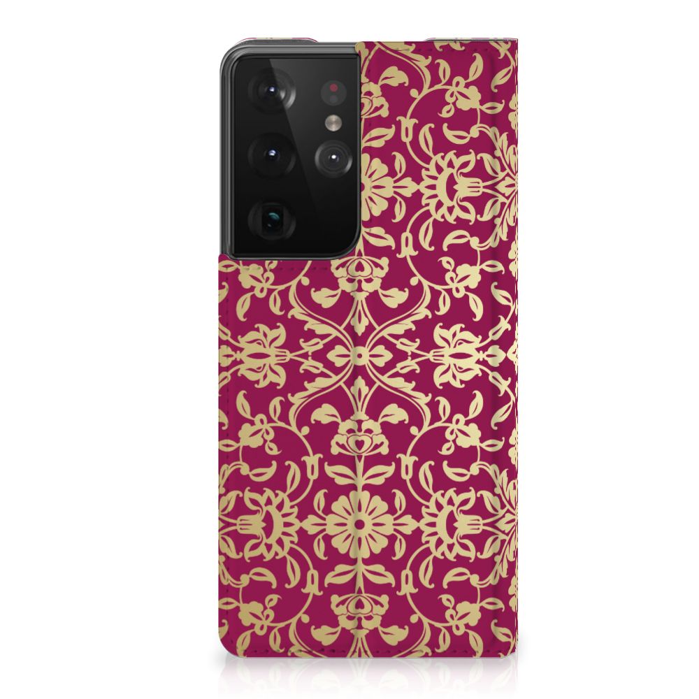 Telefoon Hoesje Samsung Galaxy S21 Ultra Barok Pink - B2C Telecom