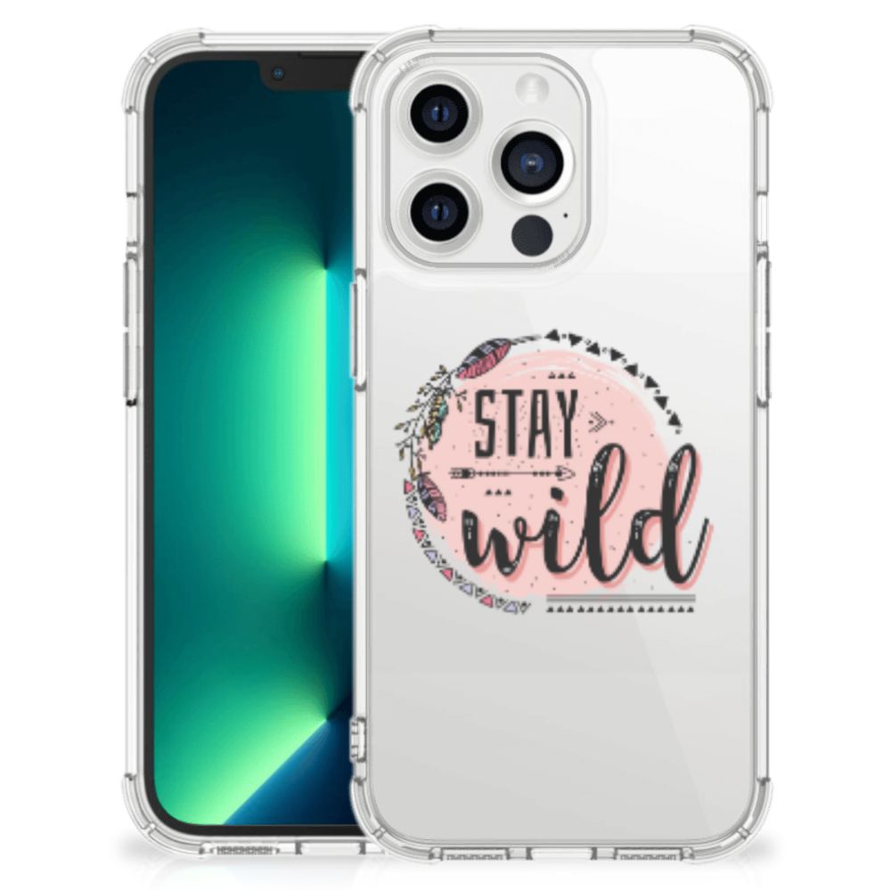iPhone 13 Pro Max Stevig Bumper Hoesje Boho Stay Wild - B2C Telecom