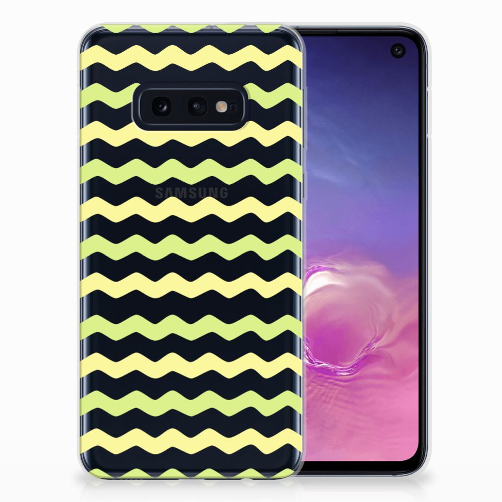 Samsung Galaxy S10e TPU bumper Waves Yellow
