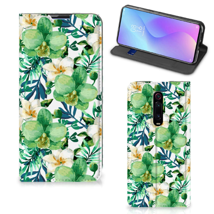 Xiaomi Mi 9T Pro Smart Cover Orchidee Groen