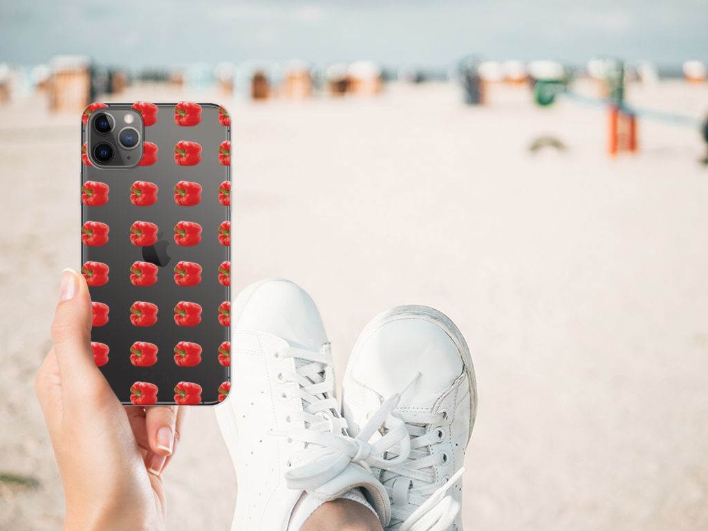 Apple iPhone 11 Pro Max Siliconen Case Paprika Red