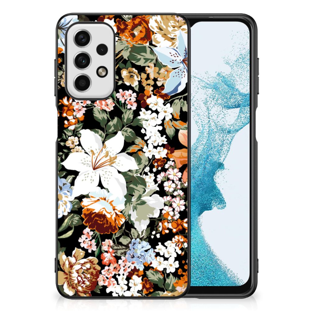 Bloemen Hoesje voor Samsung Galaxy A23 Dark Flowers B2C Telecom