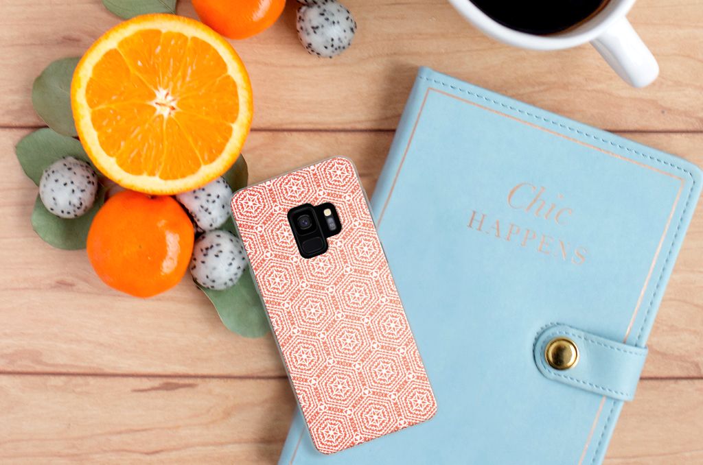 Samsung Galaxy S9 TPU bumper Pattern Orange