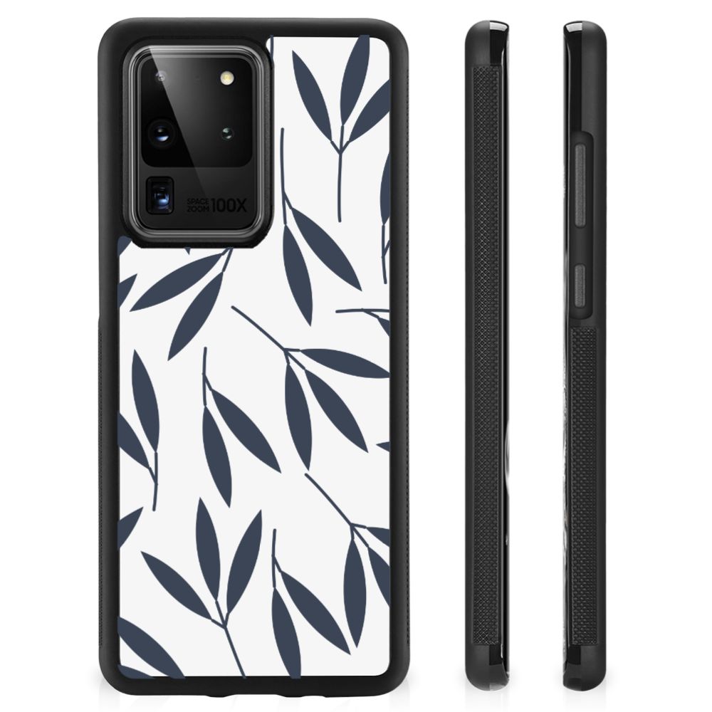 Samsung Galaxy S20 Ultra Skin Case Leaves Blue B2C Telecom