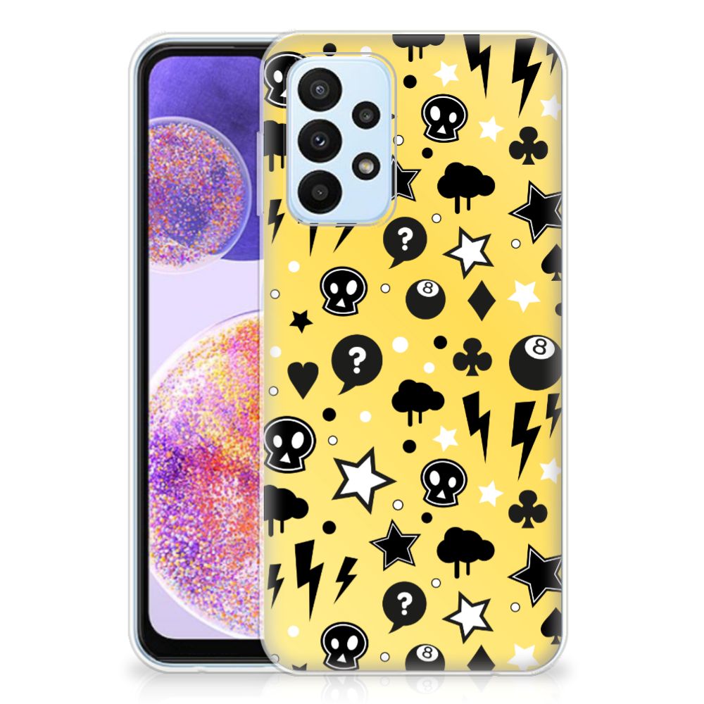 Silicone Back Case Samsung Galaxy A23 Punk Geel B2C Telecom