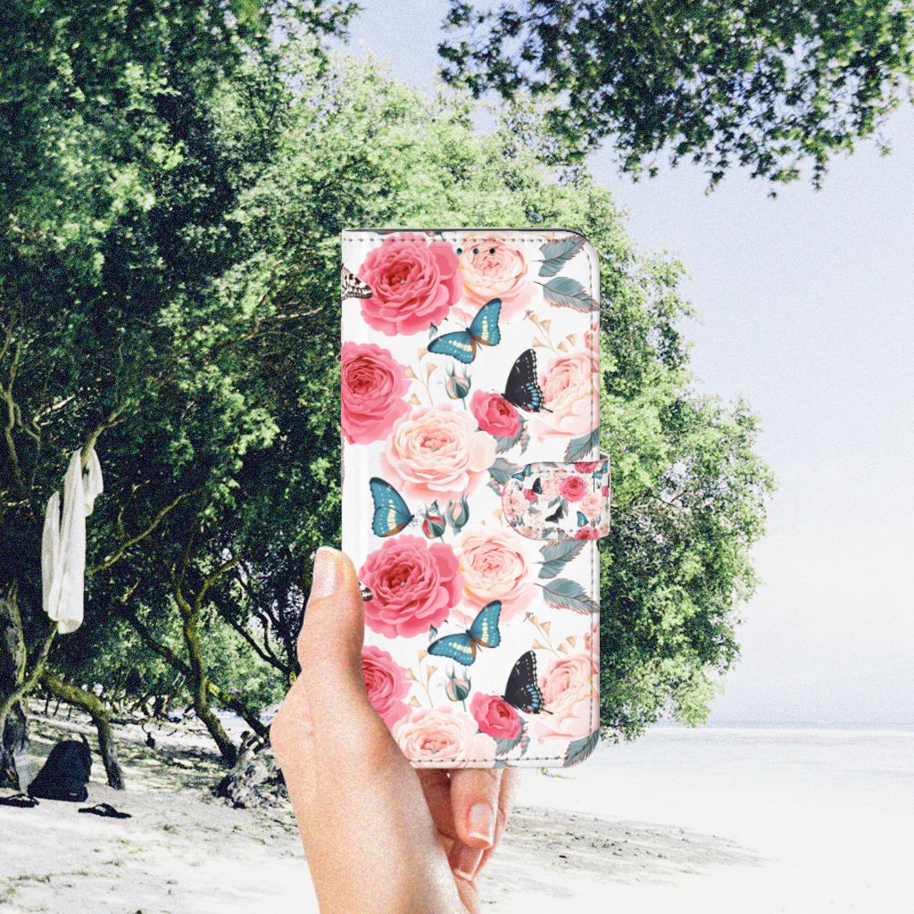 Nokia G50 Hoesje Butterfly Roses
