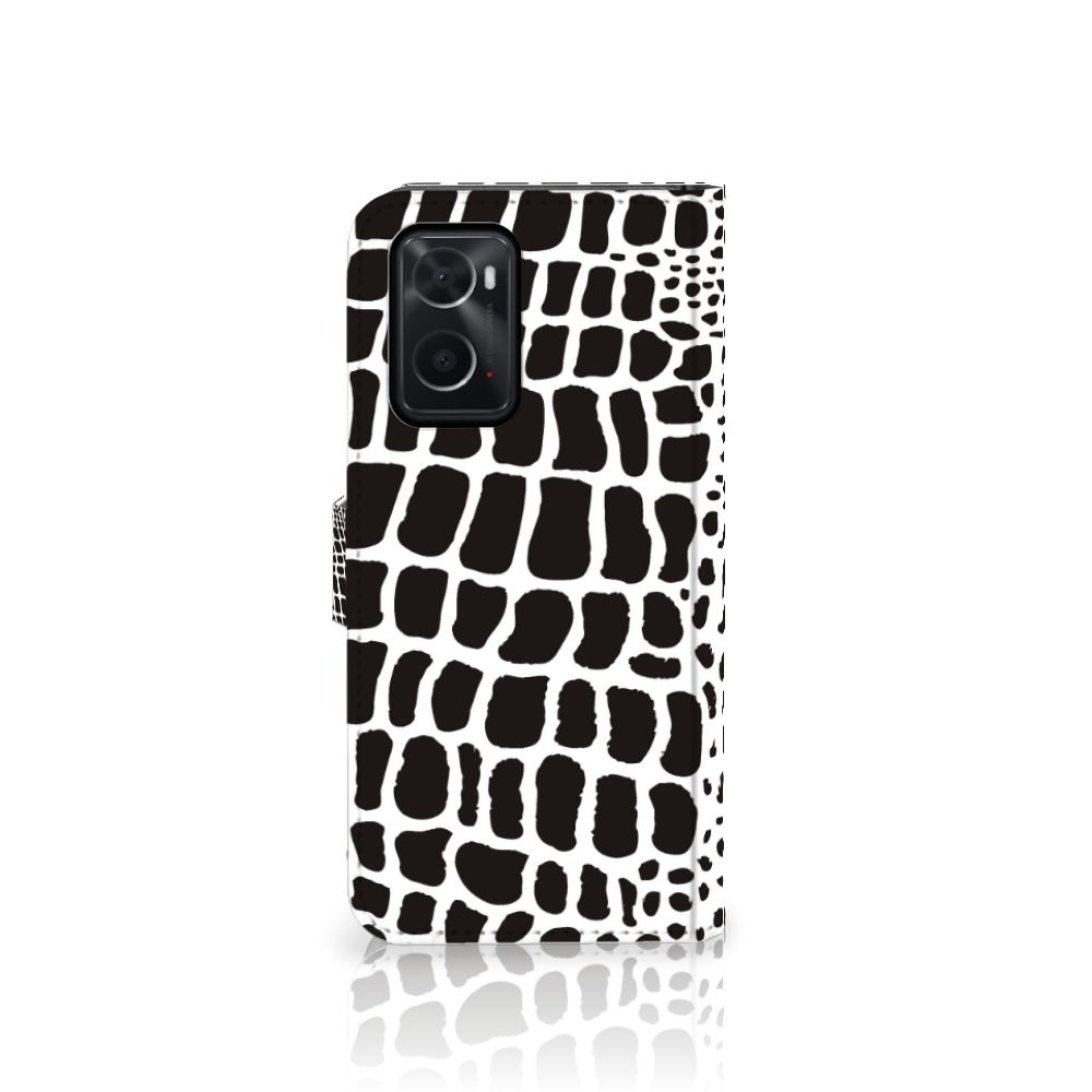 OPPO A76 | A96 Telefoonhoesje met Pasjes Slangenprint