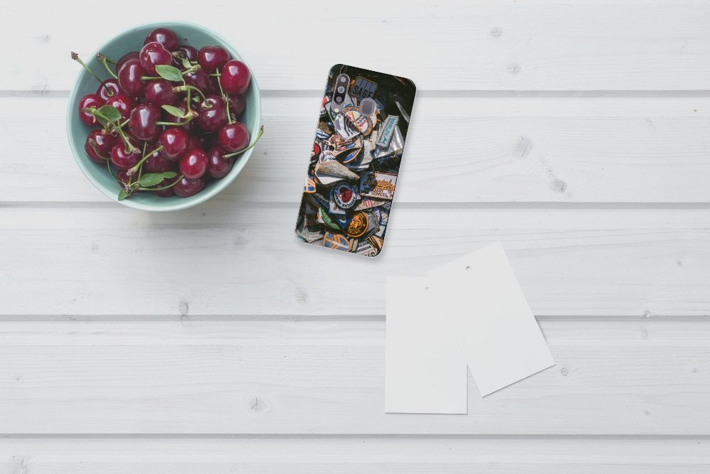 Samsung Galaxy M30 Siliconen Hoesje met foto Badges