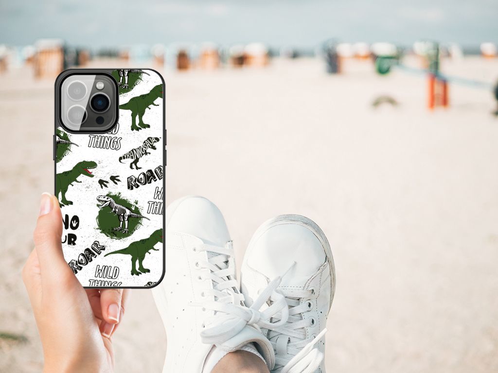 Dierenprint Telefoonhoesje voor iPhone 13 Pro Max Dinosaurus B2C Telecom