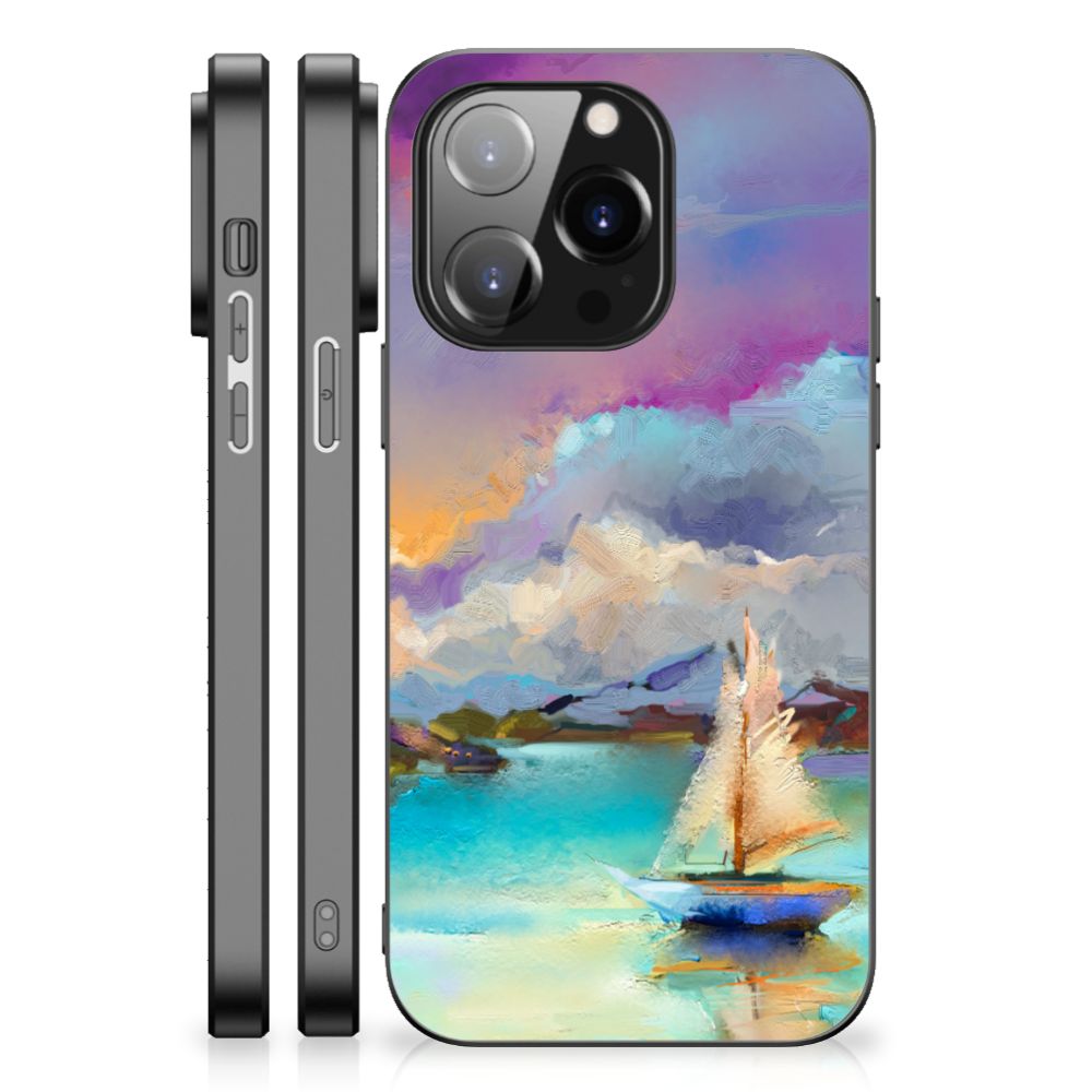 Kleurrijke Telefoonhoesje iPhone 14 Pro Boat