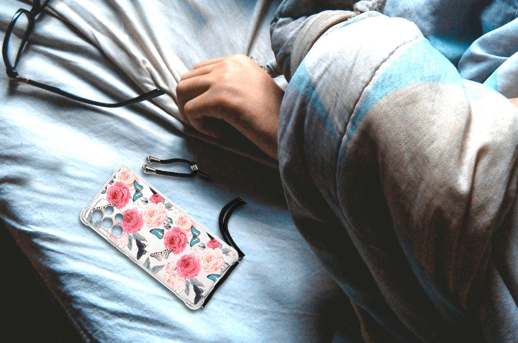 Samsung Galaxy A53 Case Butterfly Roses B2C Telecom