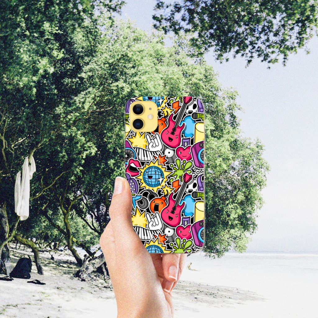 Apple iPhone 11 Silicone Back Cover Punk Rock