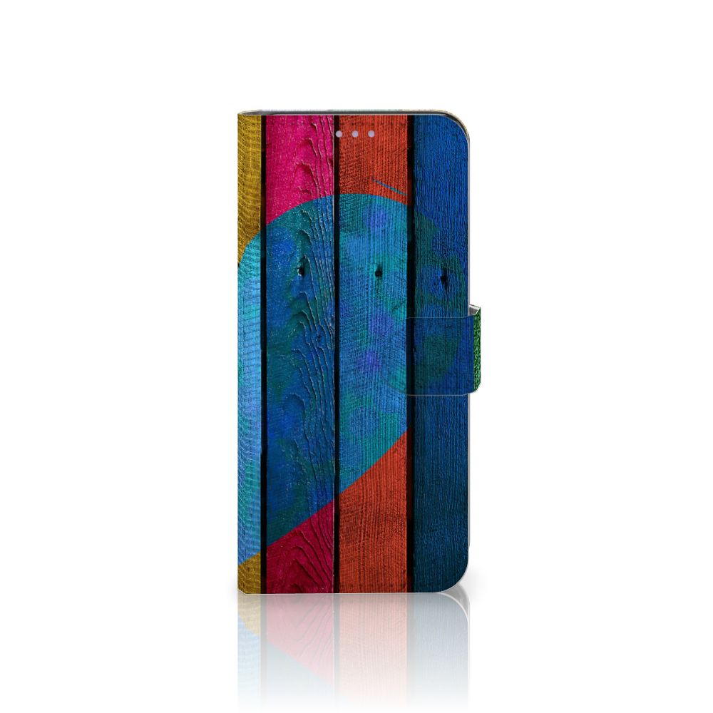 OnePlus Nord CE 5G Book Style Case Wood Heart - Cadeau voor je Vriend