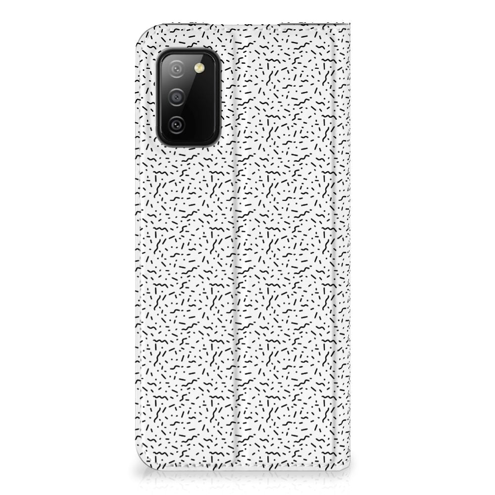 Samsung Galaxy M02s | A02s Hoesje met Magneet Stripes Dots - B2C Telecom