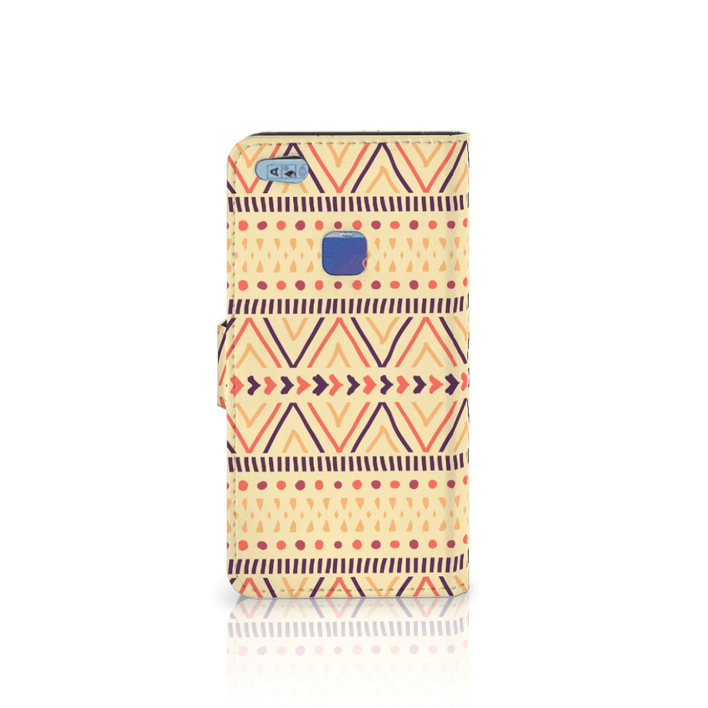 Huawei P10 Lite Telefoon Hoesje Aztec Yellow