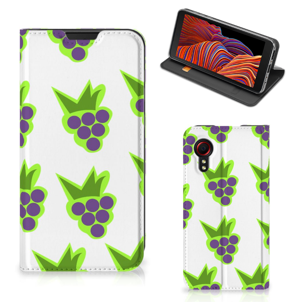 Samsung Galaxy Xcover 5 Flip Style Cover Druiven - B2C Telecom