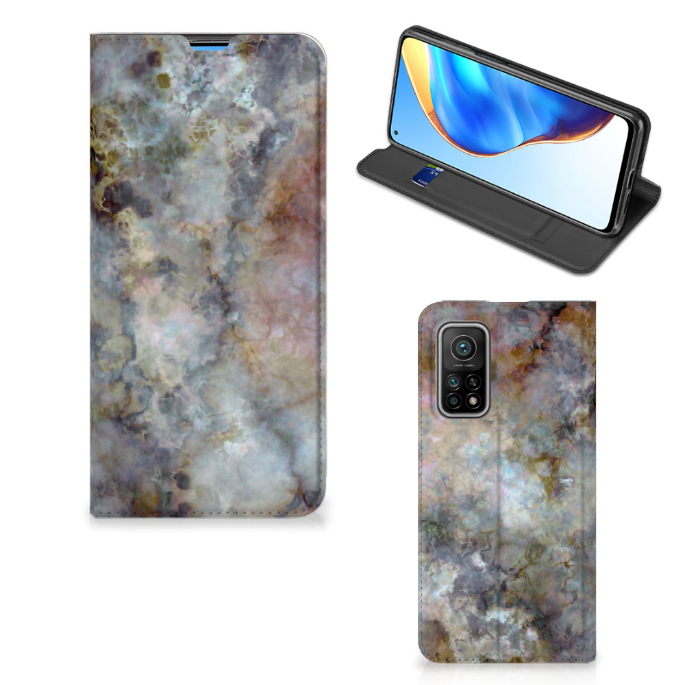 Xiaomi Mi 10T | 10T Pro Standcase Marmer Grijs - B2C Telecom
