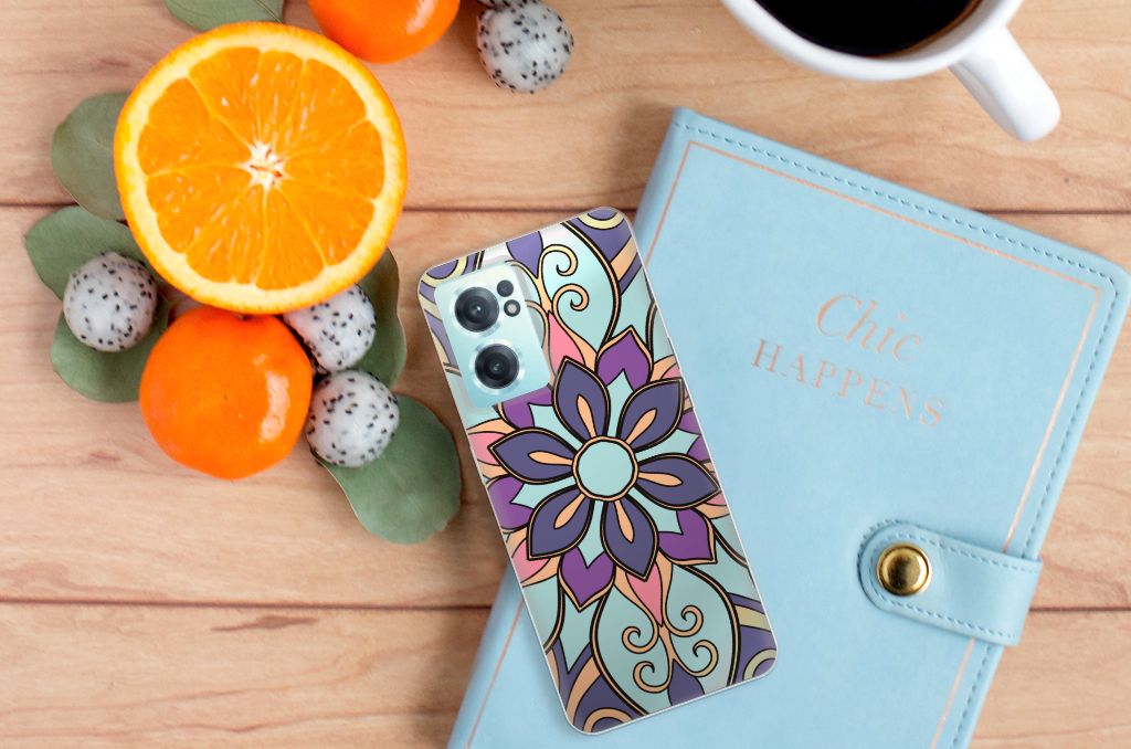 OnePlus Nord CE 2 5G TPU Case Purple Flower B2C Telecom
