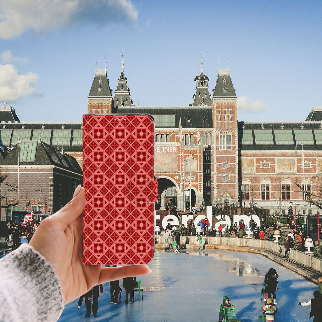 Samsung Galaxy S20 Ultra Telefoon Hoesje Batik Rood