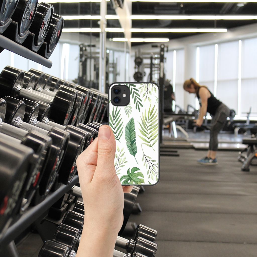 iPhone 11 Bloemen Hoesje Leaves B2C Telecom
