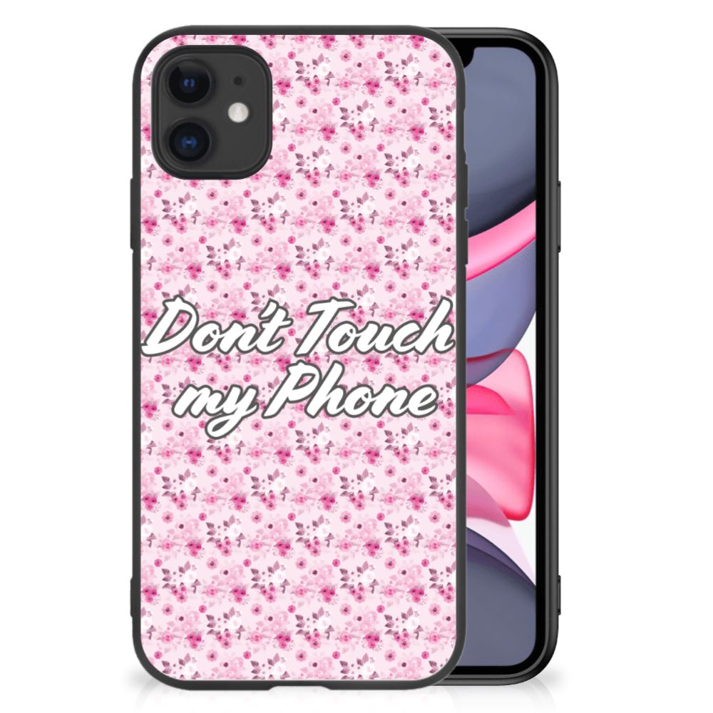 iPhone 11 Telefoon Hoesje Flowers Pink DTMP