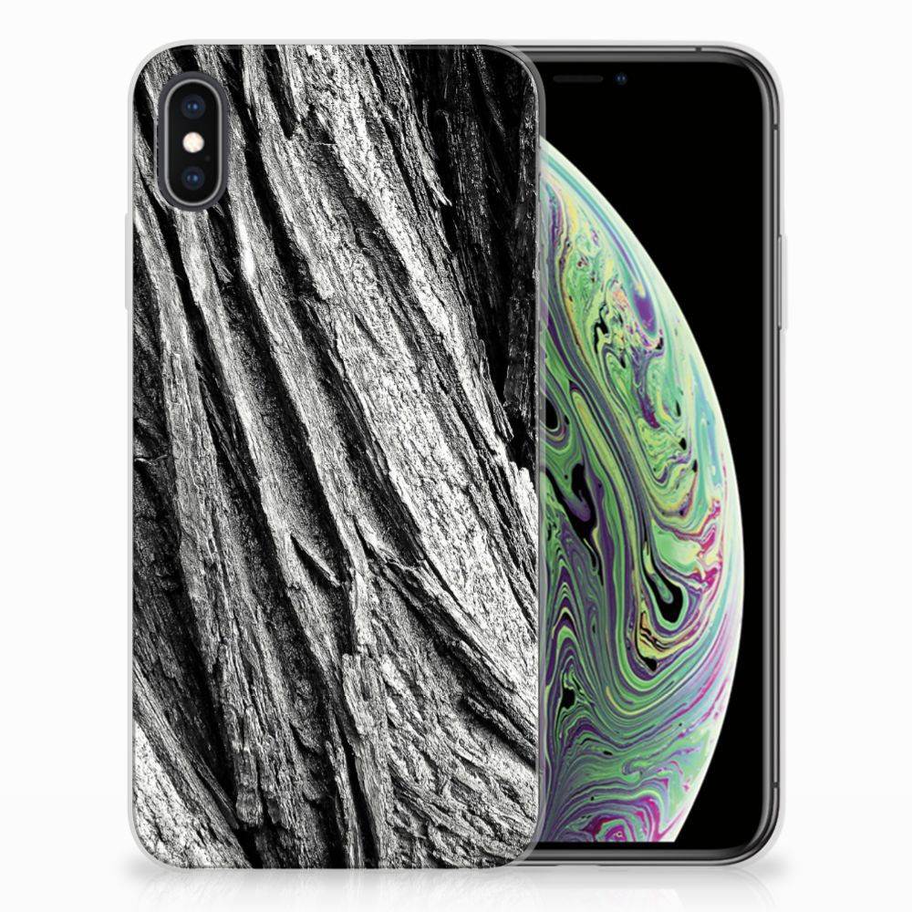 Bumper Hoesje Apple iPhone Xs Max Boomschors Grijs