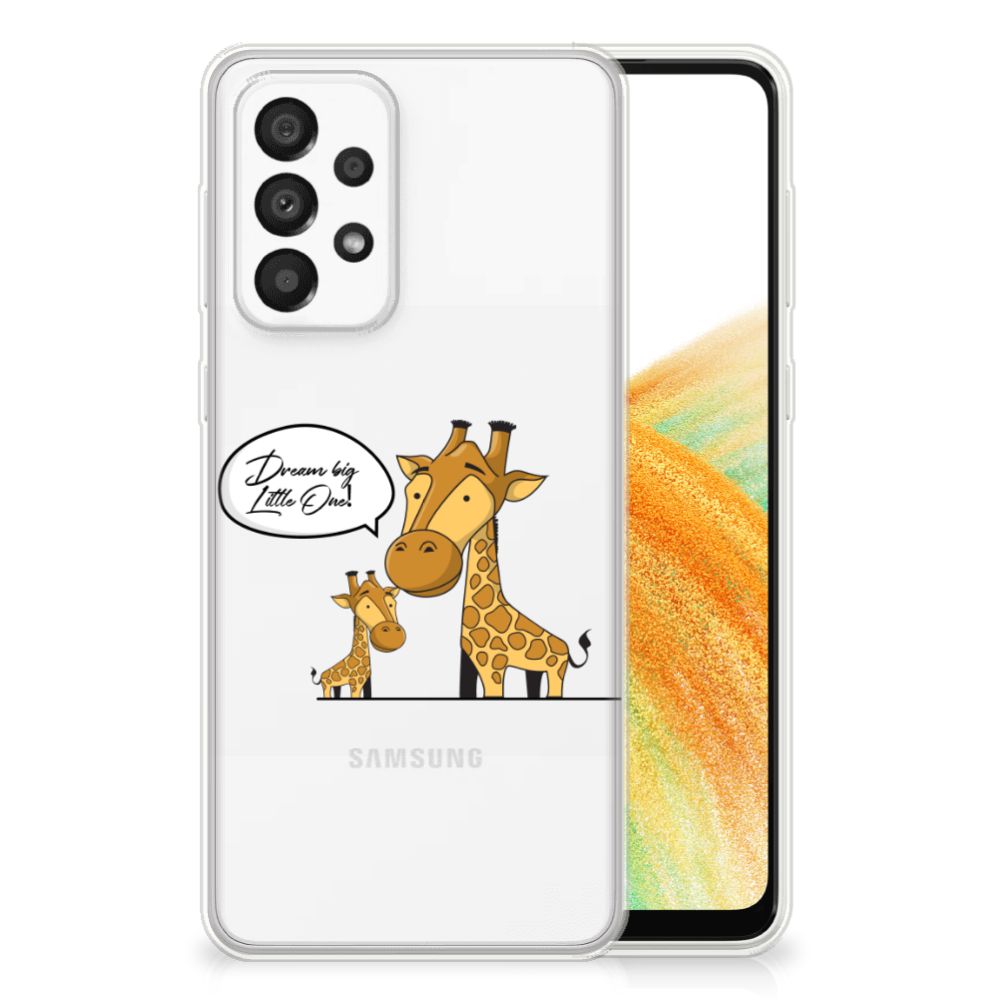Samsung Galaxy A33 5G Telefoonhoesje met Naam Giraffe B2C Telecom