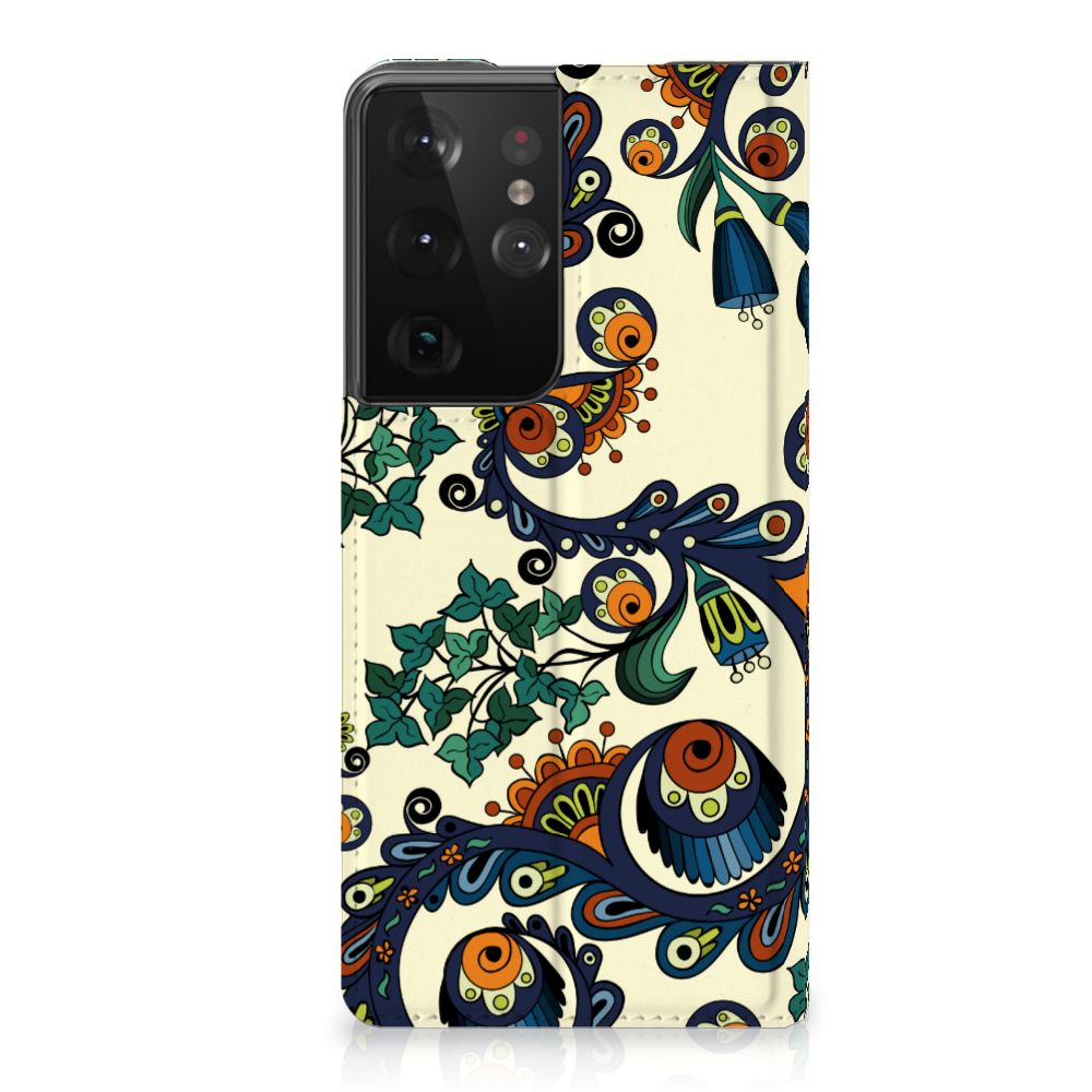 Telefoon Hoesje Samsung Galaxy S21 Ultra Barok Flower - B2C Telecom