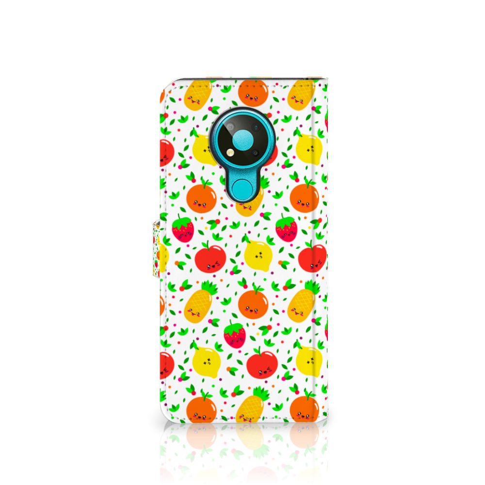 Nokia 3.4 Book Cover Fruits