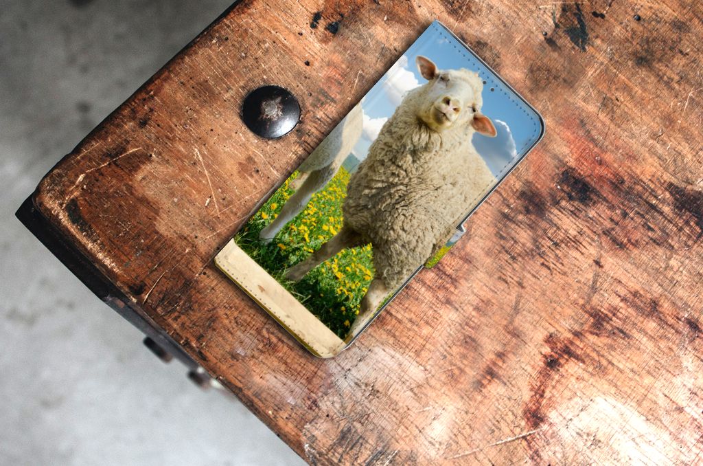 Nokia 5.3 Telefoonhoesje met Pasjes Schaap en Lammetje