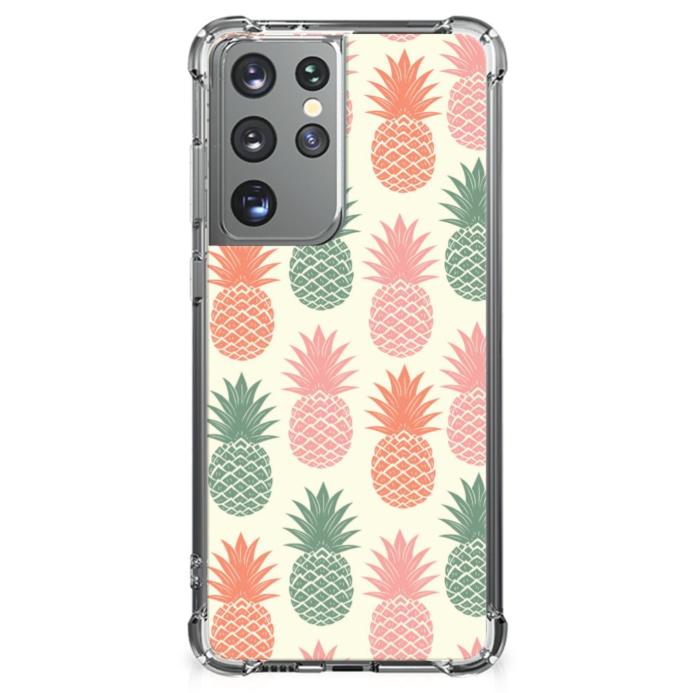 Samsung Galaxy S21 Ultra Beschermhoes Ananas B2C Telecom