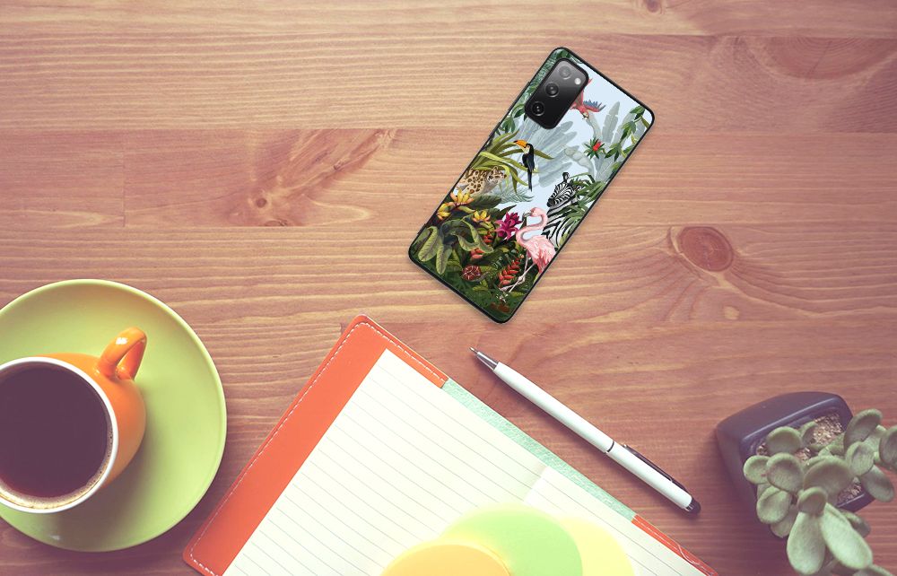 Dierenprint Telefoonhoesje voor Samsung Galaxy S20 FE Jungle B2C Telecom