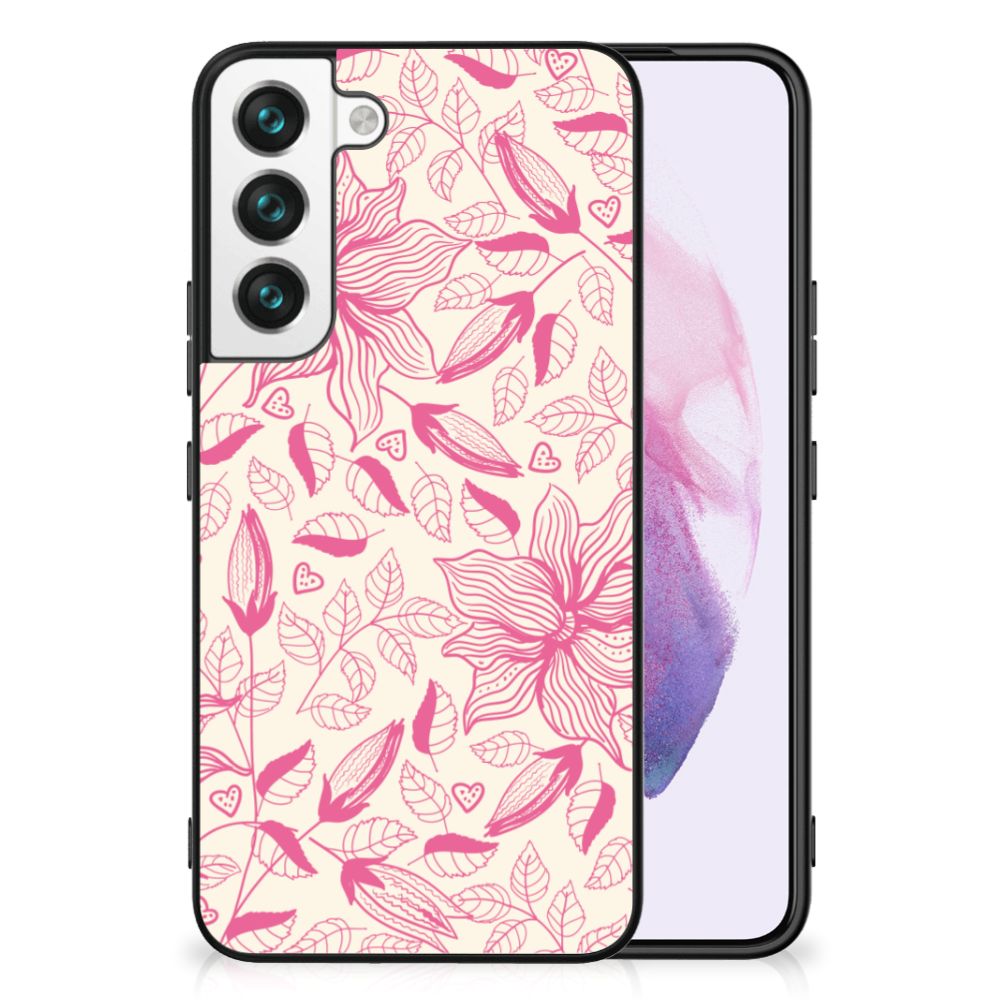 Samsung Galaxy S22 Bloemen Hoesje Pink Flowers