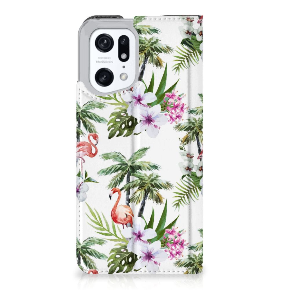 OPPO Find X5 Pro Hoesje maken Flamingo Palms - B2C Telecom