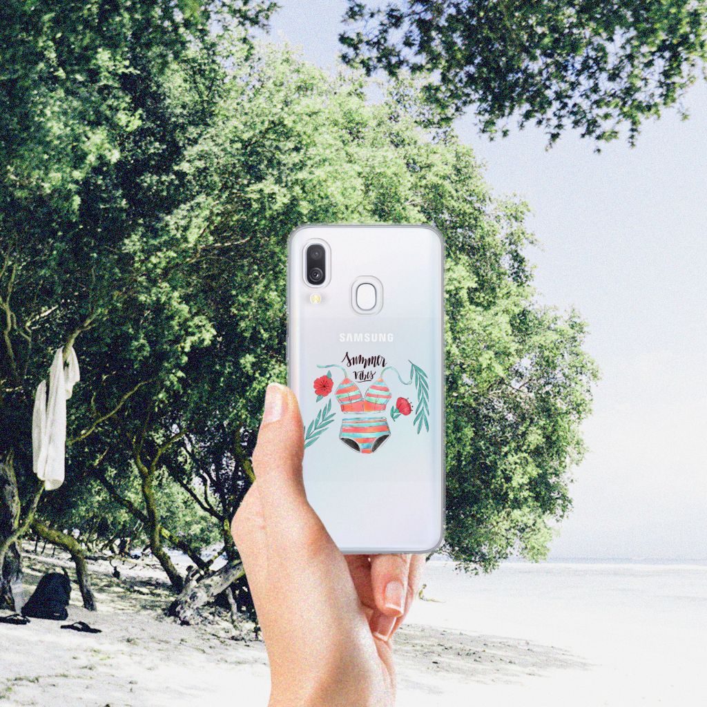 Samsung Galaxy A40 Telefoonhoesje met Naam Boho Summer