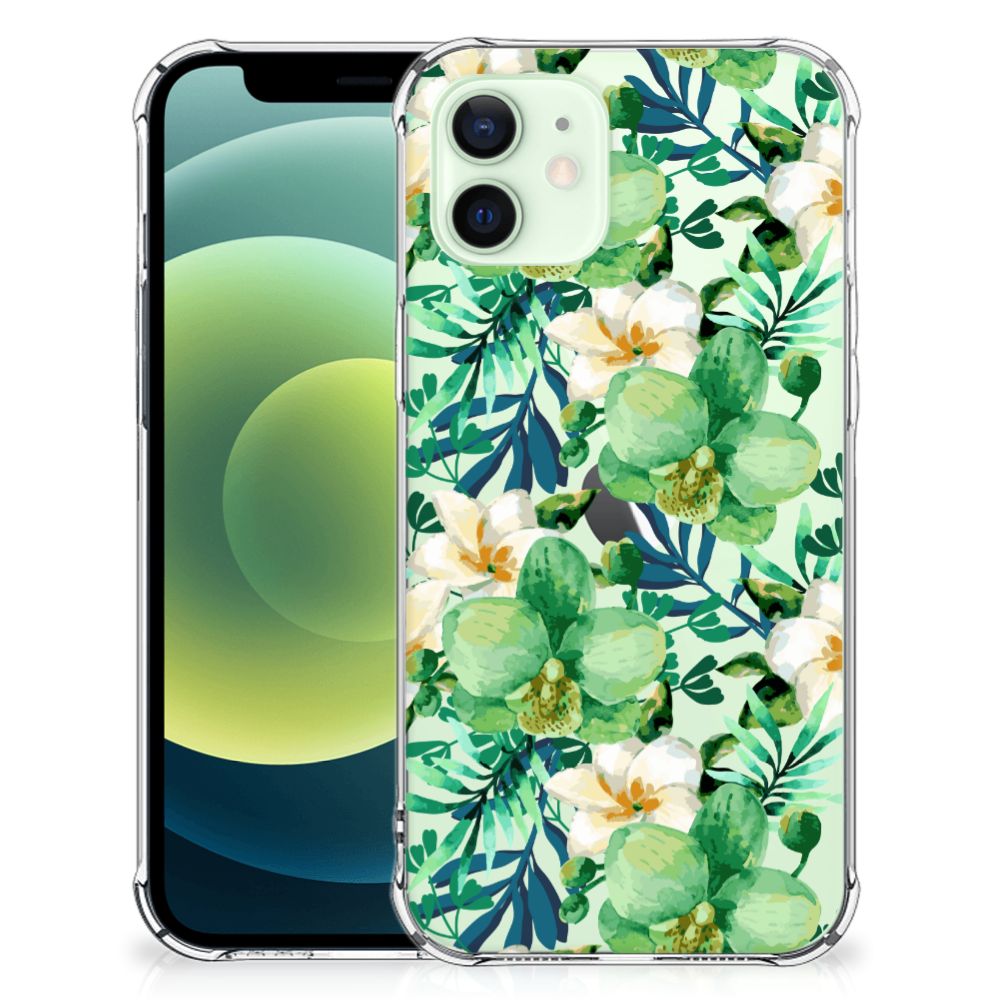 iPhone 12 Mini Case Orchidee Groen B2C Telecom