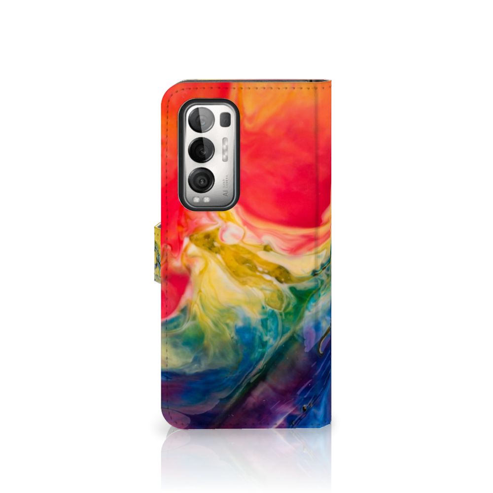 Hoesje OPPO Find X3 Neo 5G Watercolor Dark