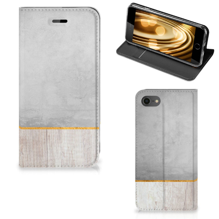 iPhone 7 | 8 | SE (2020) | SE (2022) Book Wallet Case Wood Concrete