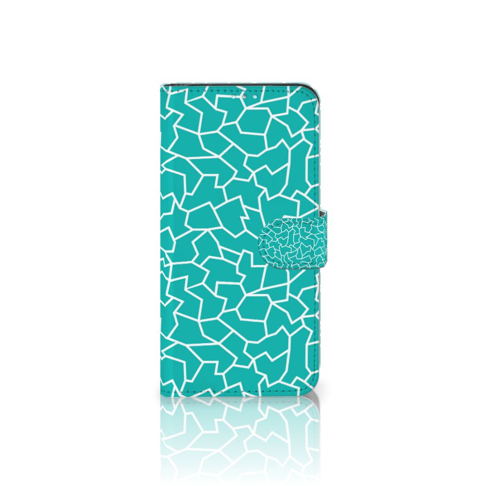 Samsung Galaxy A41 Hoesje Cracks Blue