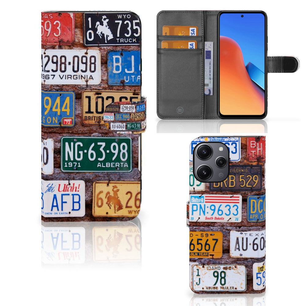 Xiaomi Redmi 12 Telefoonhoesje met foto Kentekenplaten