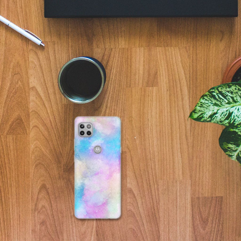 Hoesje maken Motorola Moto G 5G Watercolor Light