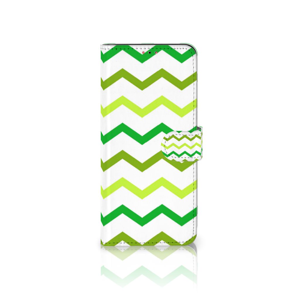Samsung Galaxy A13 (4G) Telefoon Hoesje Zigzag Groen