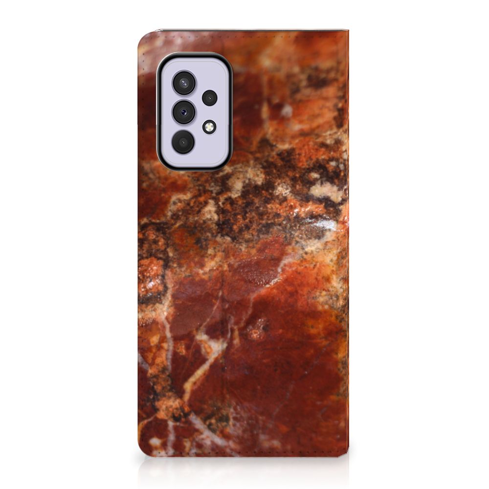 Samsung Galaxy A33 5G Standcase Marmer Bruin - B2C Telecom