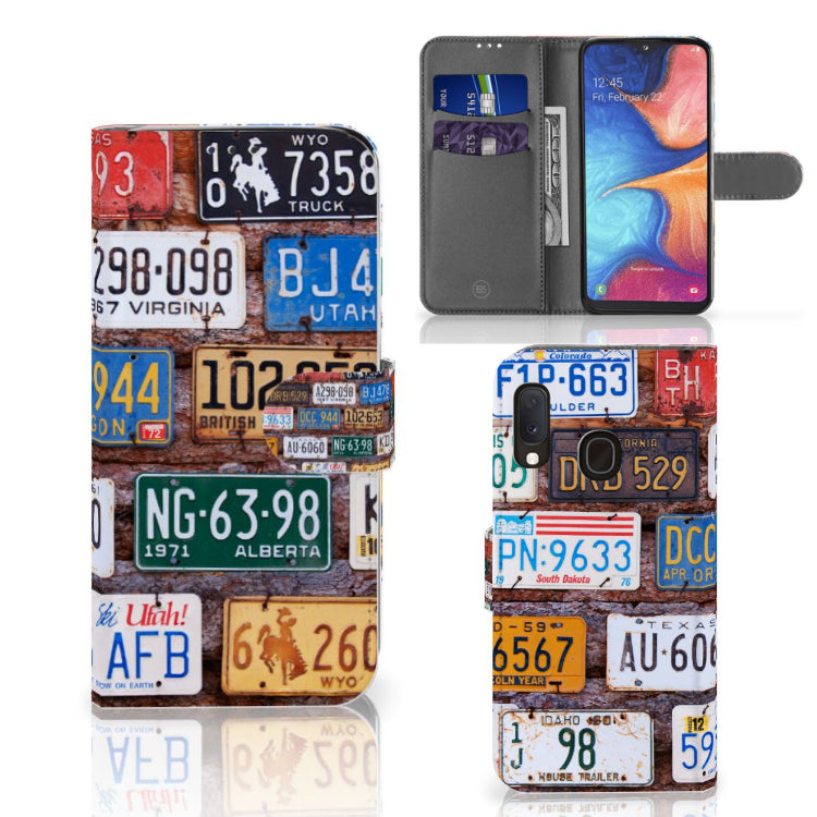Samsung Galaxy A20e Telefoonhoesje met foto Kentekenplaten