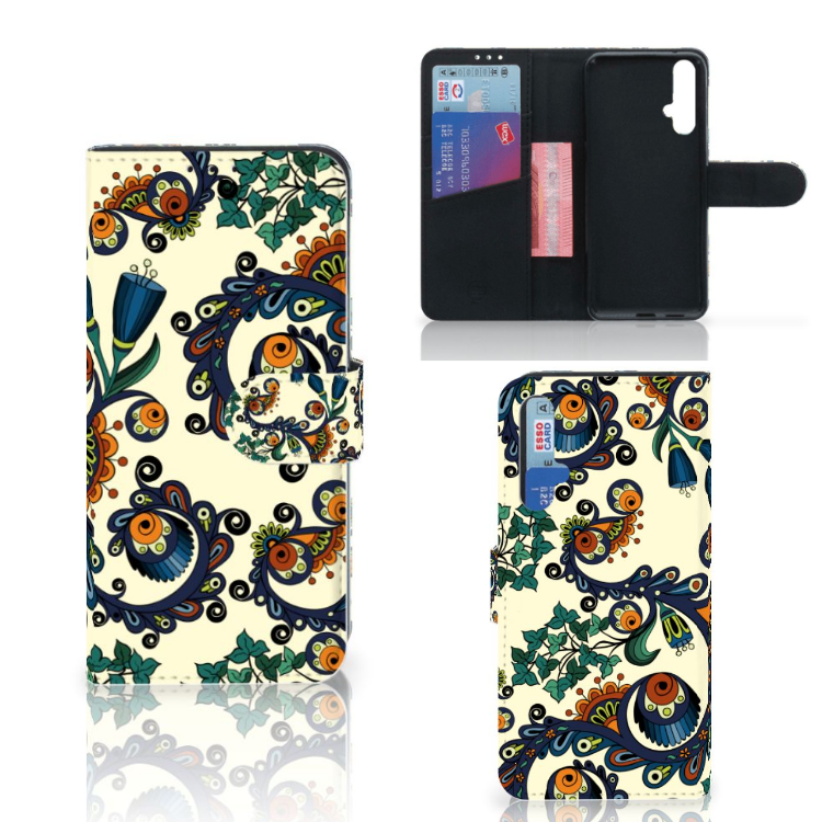 Wallet Case Honor 20 Barok Flower