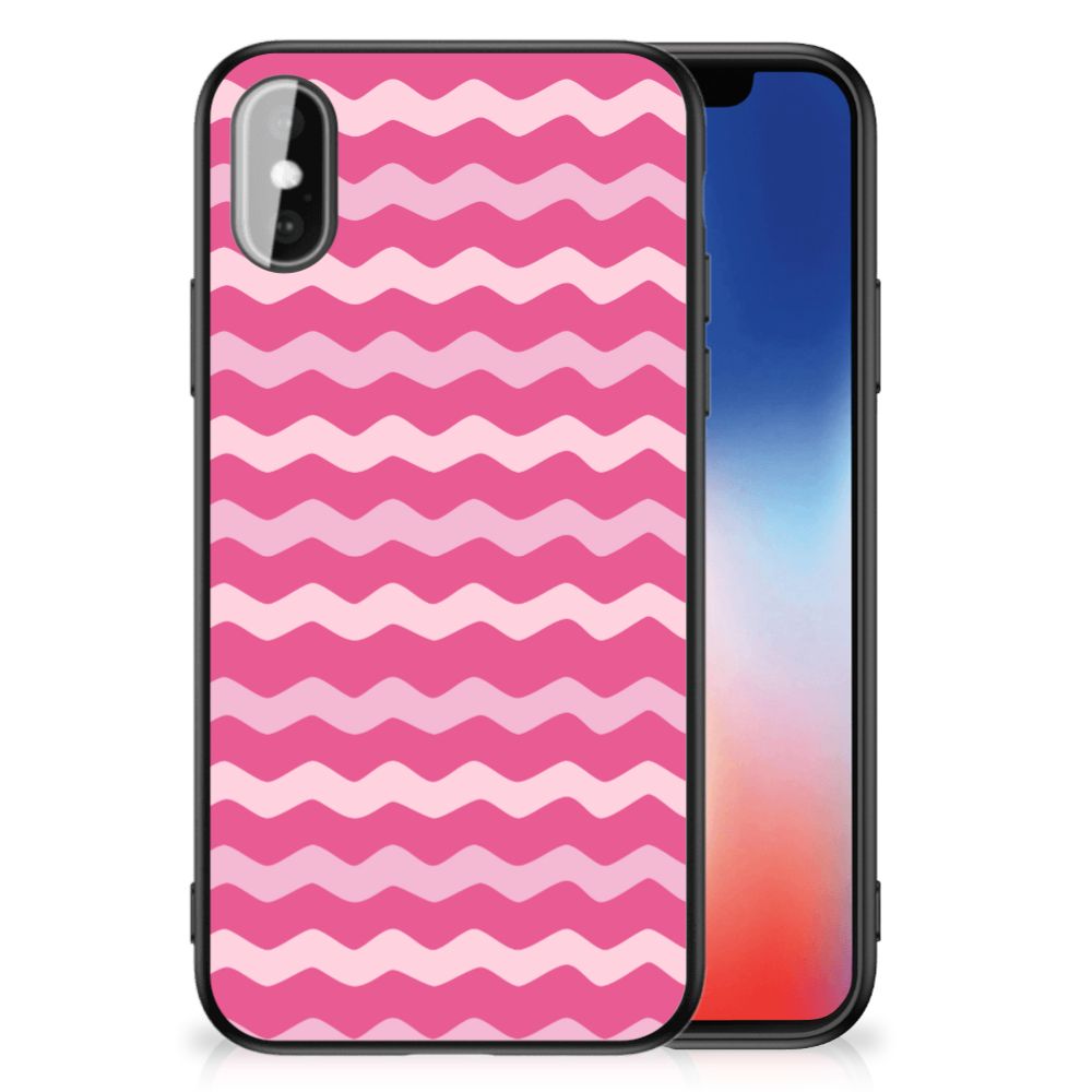 iPhone X | Xs Back Case Waves Pink