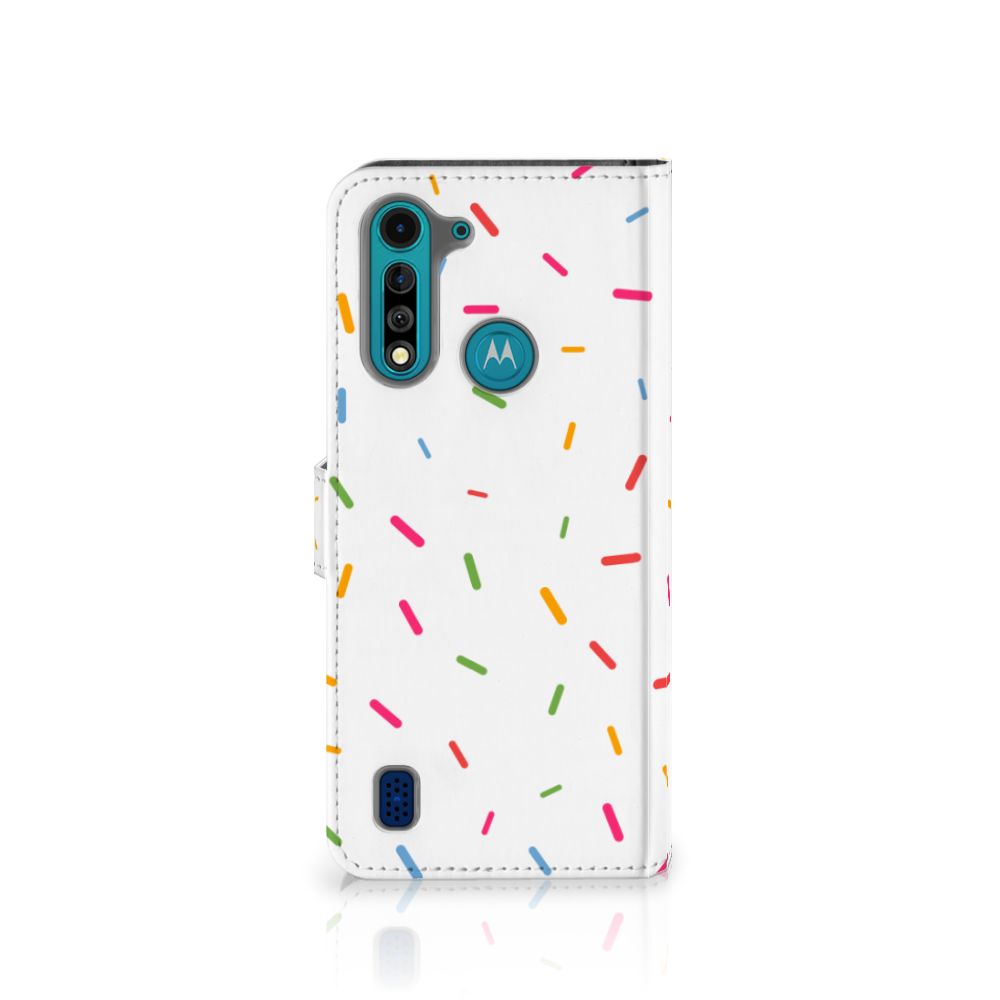 Motorola G8 Power Lite Book Cover Donut Roze