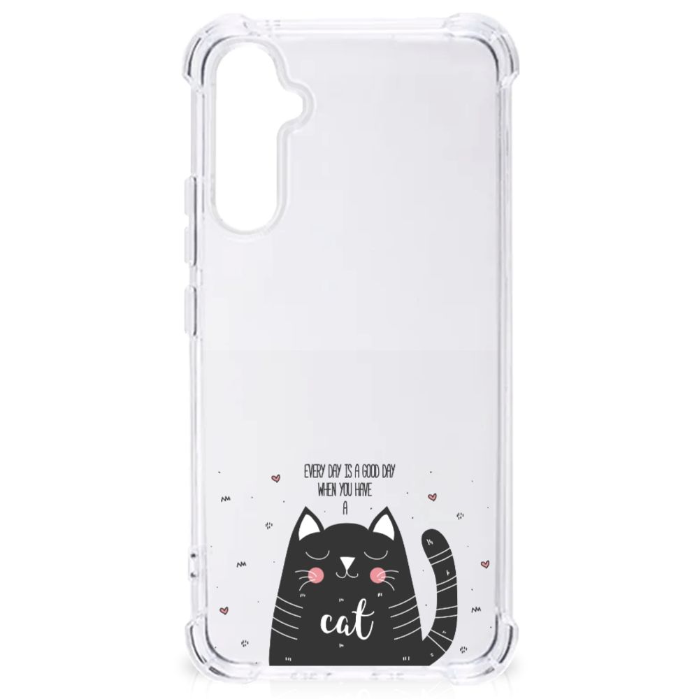 Samsung Galaxy A34 Stevig Bumper Hoesje Cat Good Day B2C Telecom